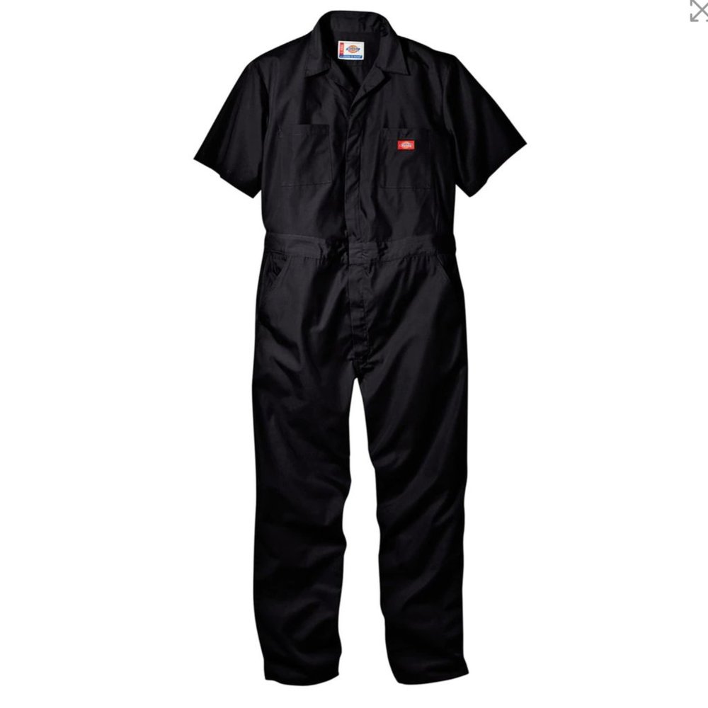 Dickies Men's Black 5oz. Short-Sleeve Coverall